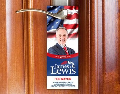 Door Hangers Peoria 4 political advertising
