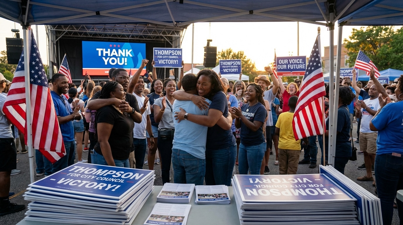 Political campaign flyer distribution case study