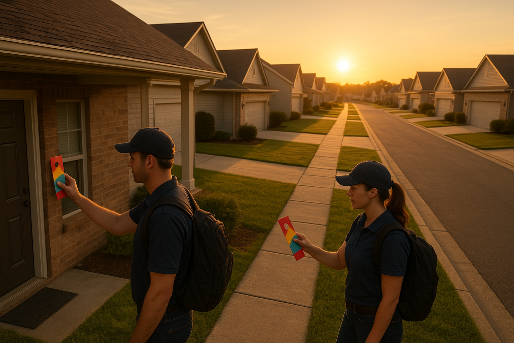 Door Hanger Distribution for Local Businesses: 2026 Guide 9 door hanger distribution neighborhood team