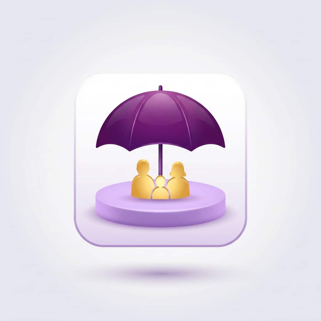 Insurance door hanger distribution icon