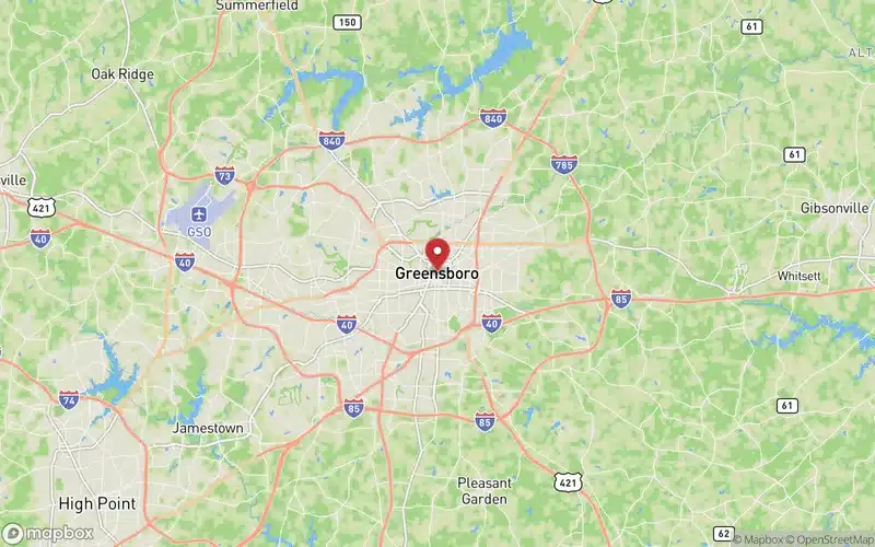 Greensboro Flyer Delivery | Door-to-Door Distribution | Guilford County NC 3 Greensboro NC flyer delivery coverage area map