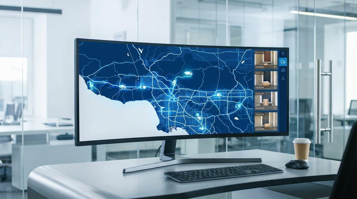 Los Angeles AI-verified delivery tracking platform dashboard