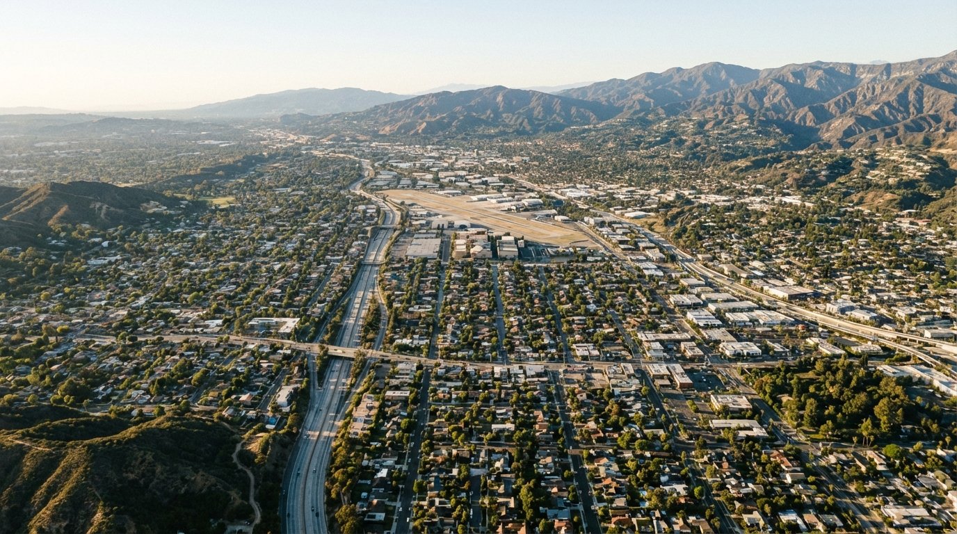 Flyer distribution coverage across the San Fernando Valley