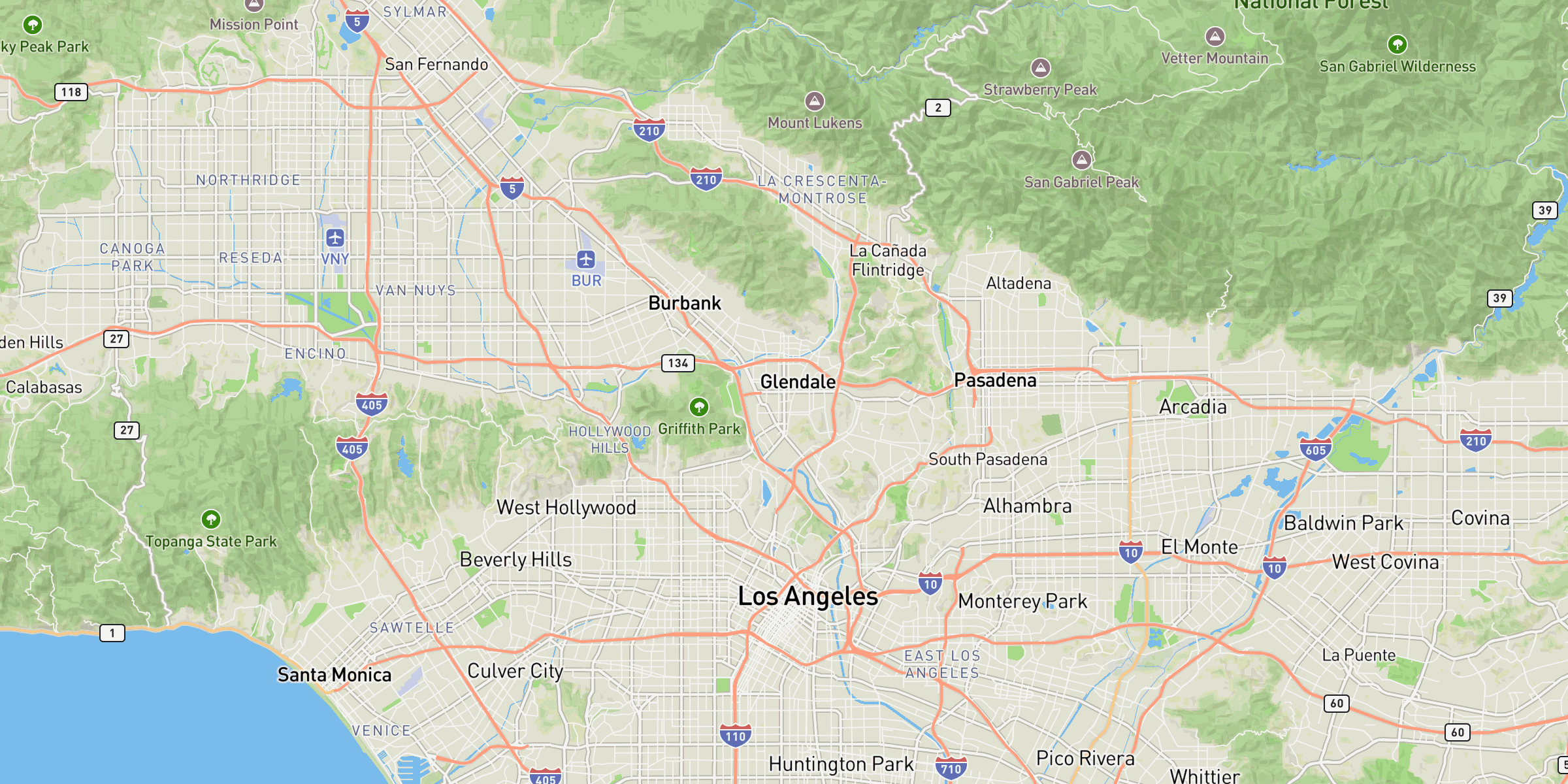 Glendale CA Door Hanger Distribution | Direct to Door Marketing 1 Glendale California door hanger distribution coverage map showing Los Angeles County communities