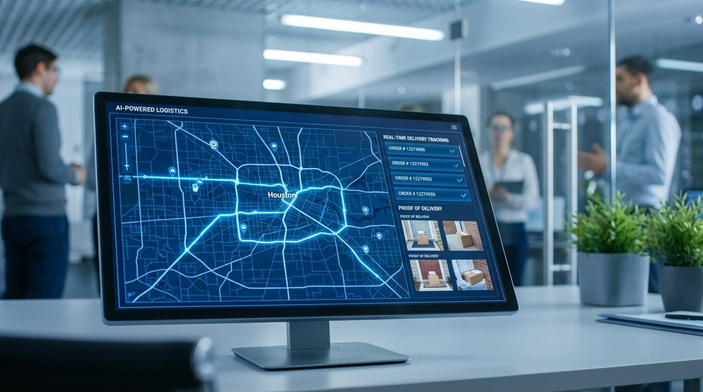 Houston delivery tracking AI platform