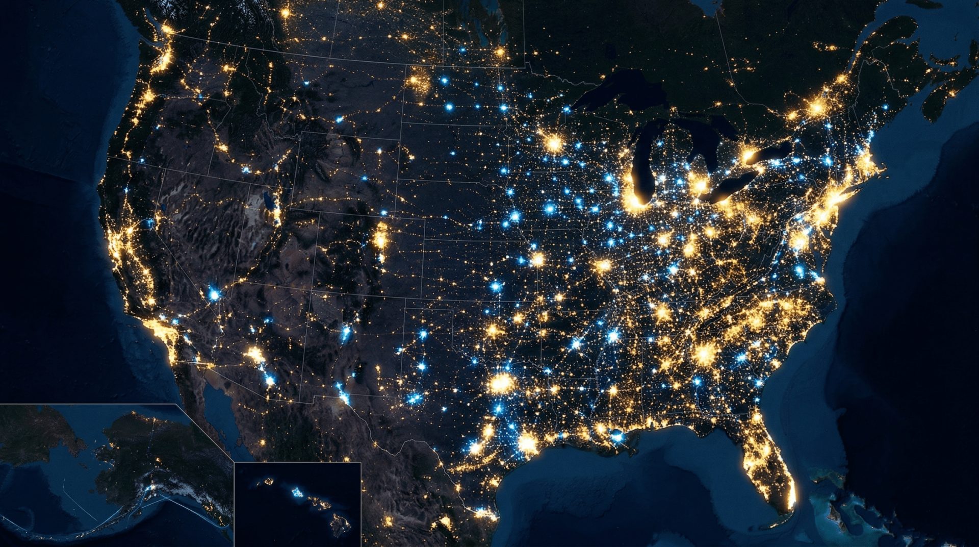 Nationwide flyer distribution coverage map showing service across all 50 states