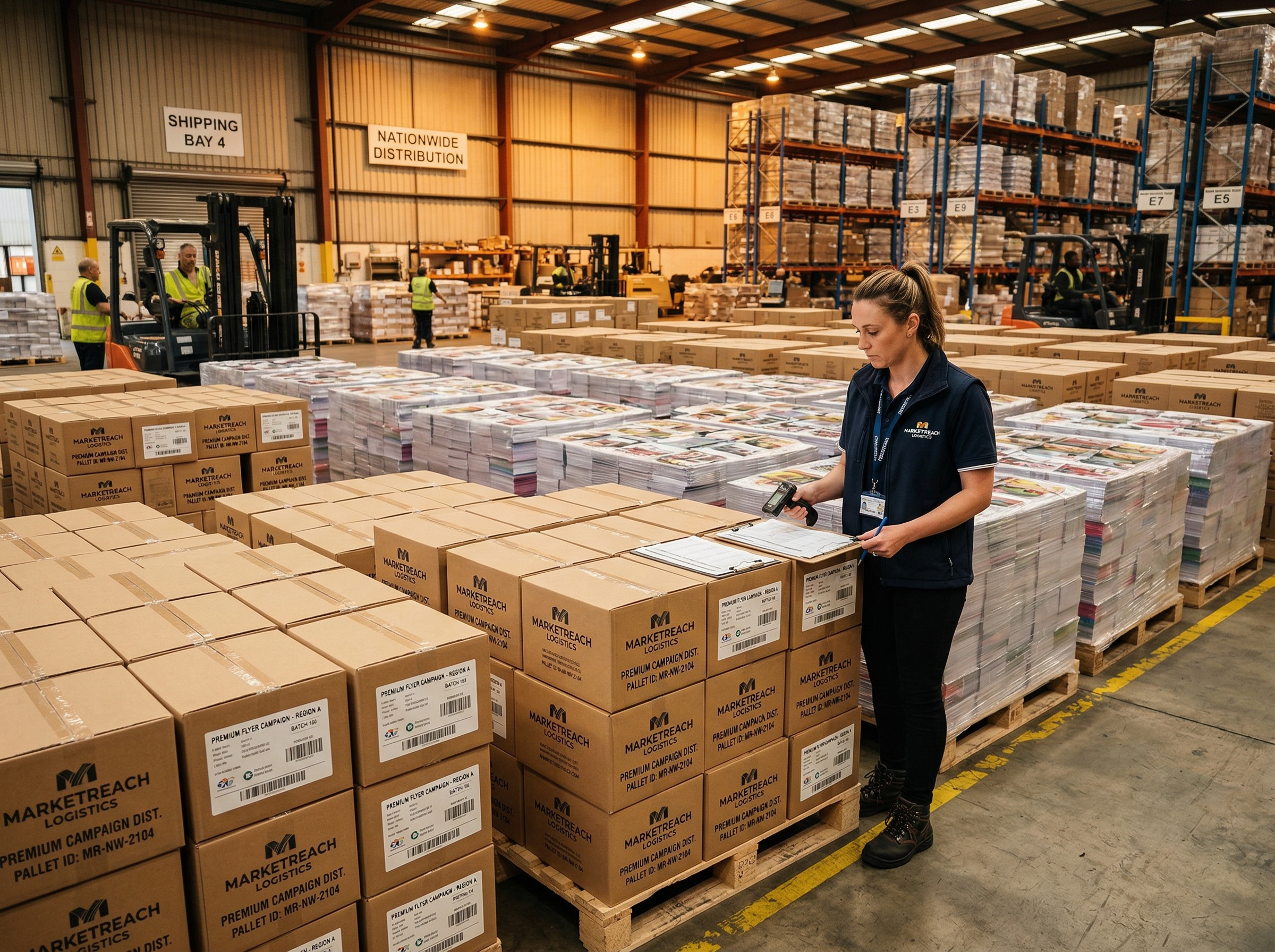 Nationwide Flyer Distribution Service | 50-State Coverage | Direct to Door 2 Large-scale flyer distribution logistics and nationwide delivery operations