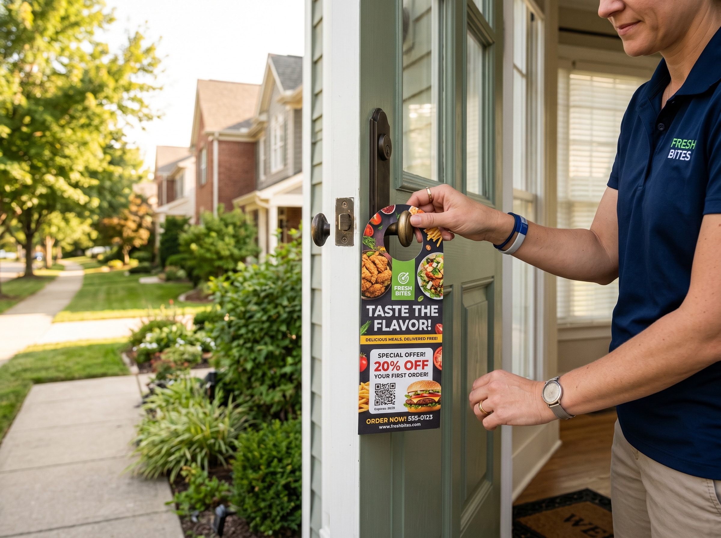 Multi-location restaurant chain flyer distribution campaign results